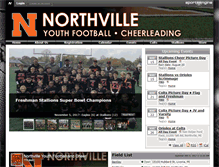 Tablet Screenshot of northvilleyouthfootball.com